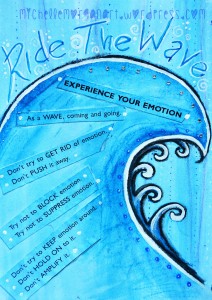 Ride the wave art journal by Michelle Morgan